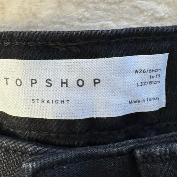 Topshop Black Studded Women's Jeans - Picture 7 of 16